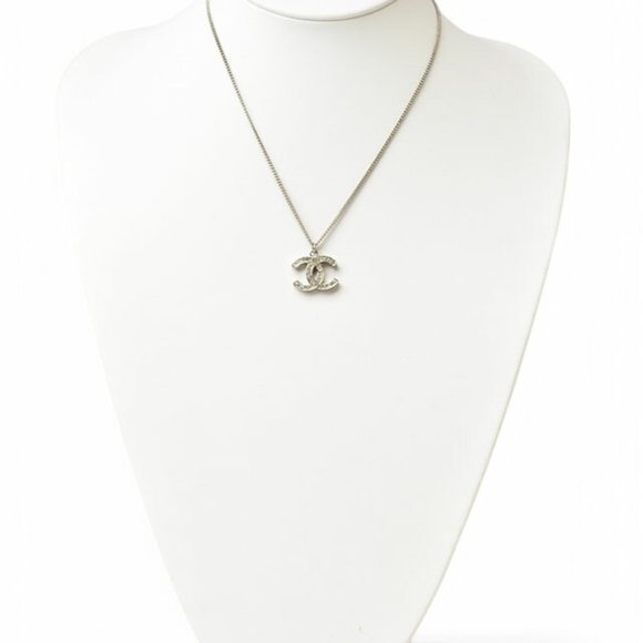CHANEL Silver Logo Necklace - Picture 6 of 6